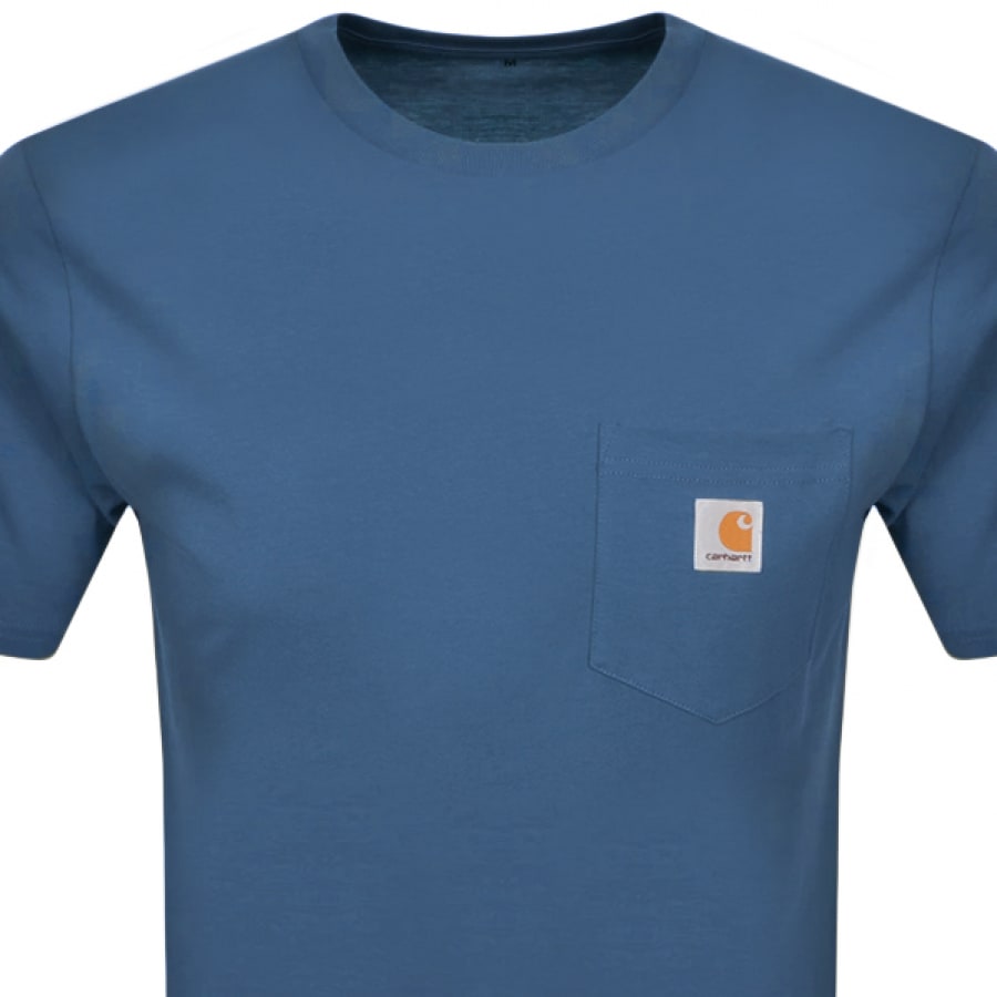 Alternative Image for ProductCarhartt Short Sleeved Pocket T Shirt Blue2
